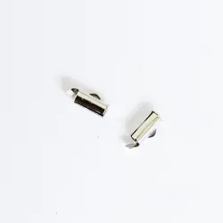 Zásuvné zapínání Stříbro  10mm